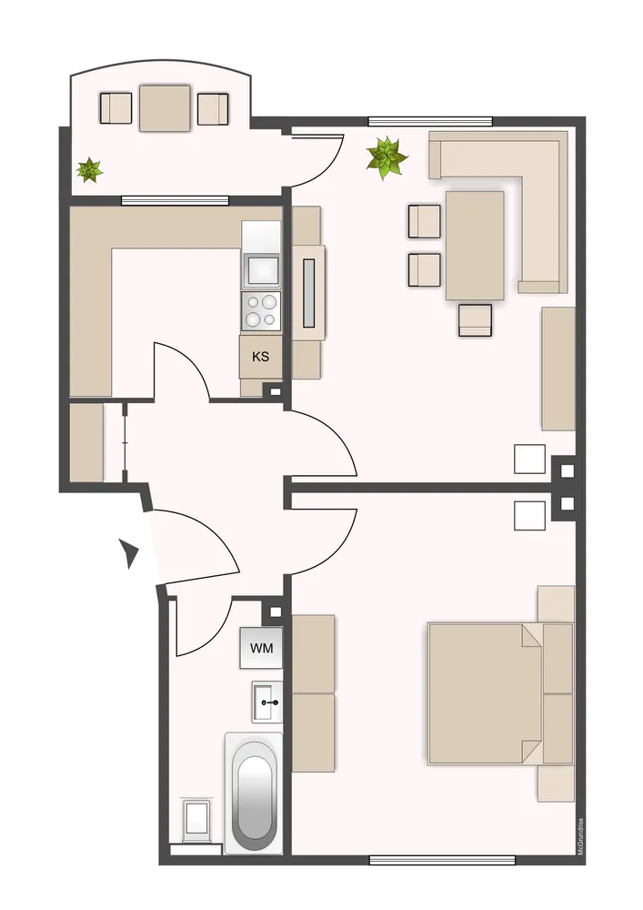 2 Zimmer Wohnung mit 52 m² in Heppenheim – Bild 6