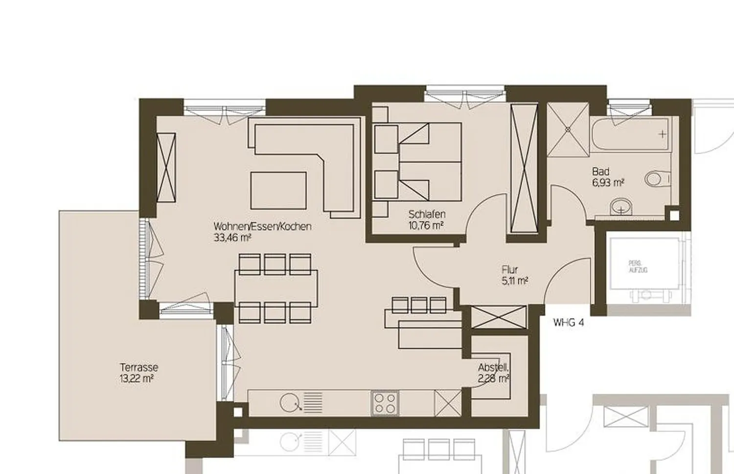 3 Zimmer Wohnung mit 65 m² in Karlsruhe – Bild 4
