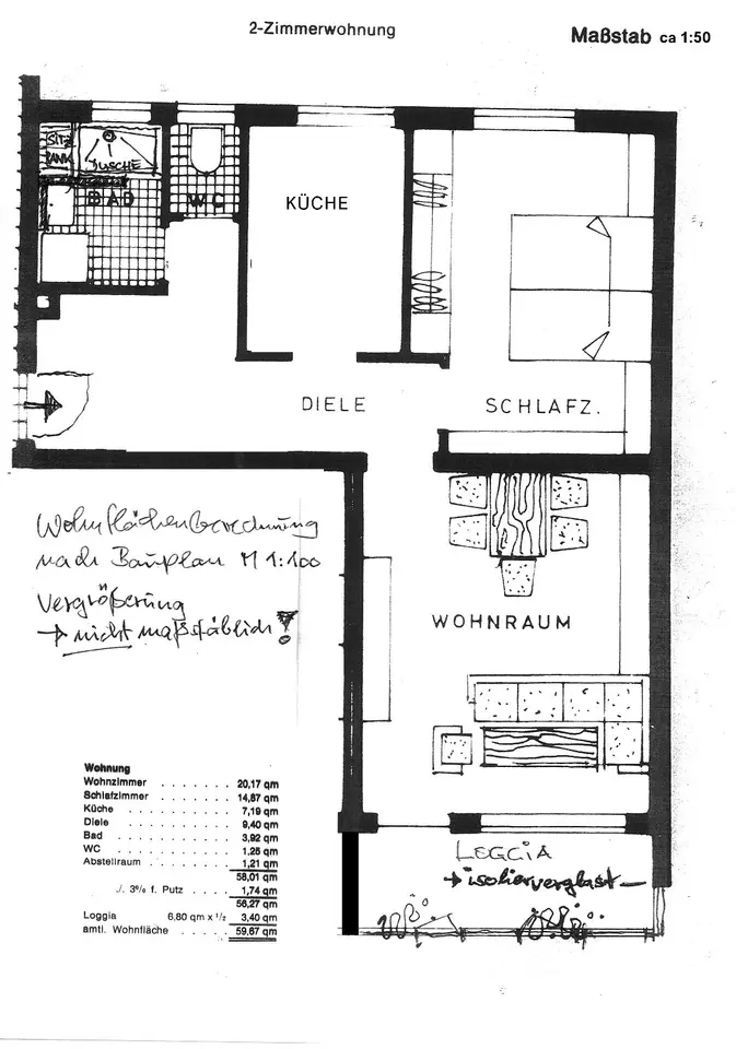 2 Zimmer Wohnung mit 60 m² in Schwabach – Bild 6