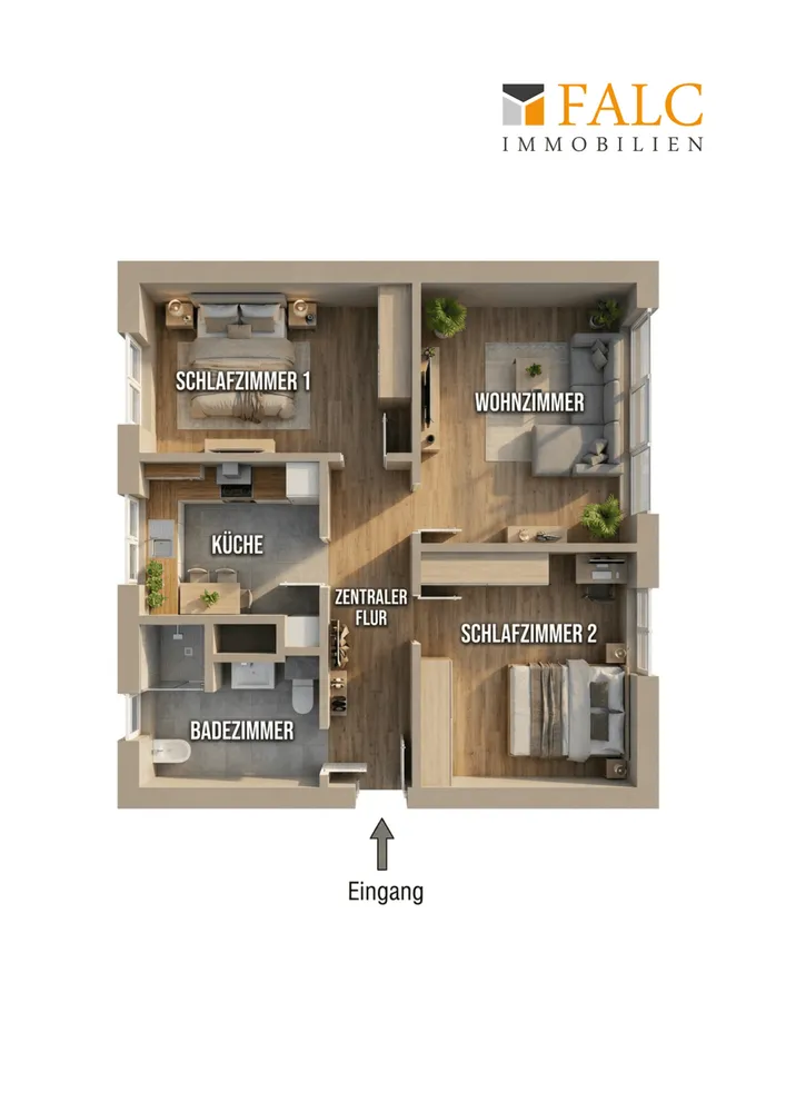 3 room apartment with 61 m² in Herten – Photo 3