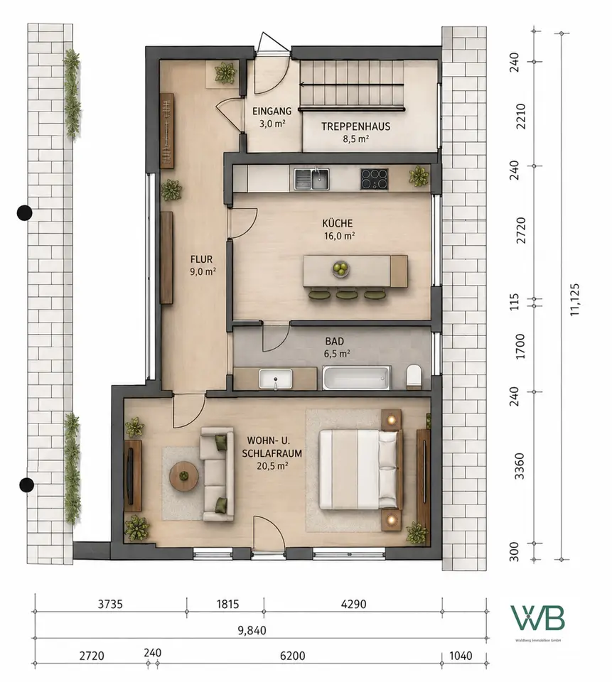3 Zimmer Wohnung mit 70 m² in Aschersleben – Bild 9