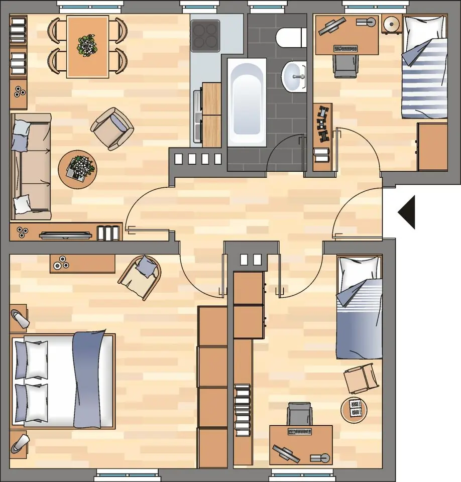 3 Zimmer Wohnung mit 60 m² in Wilhelmshaven – Bild 10