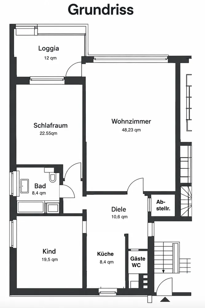 3 Zimmer Wohnung mit 124 m² in Hannover – Bild 3
