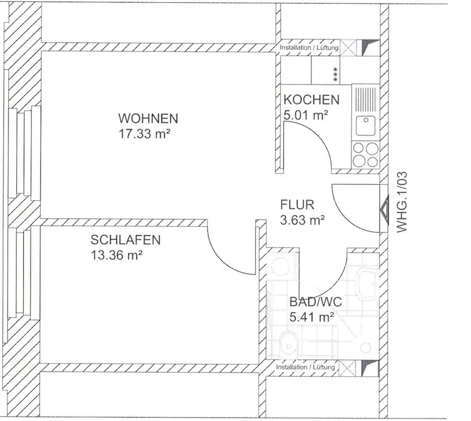 2 Zimmer Wohnung mit 45 m² in Leipzig – Bild 8