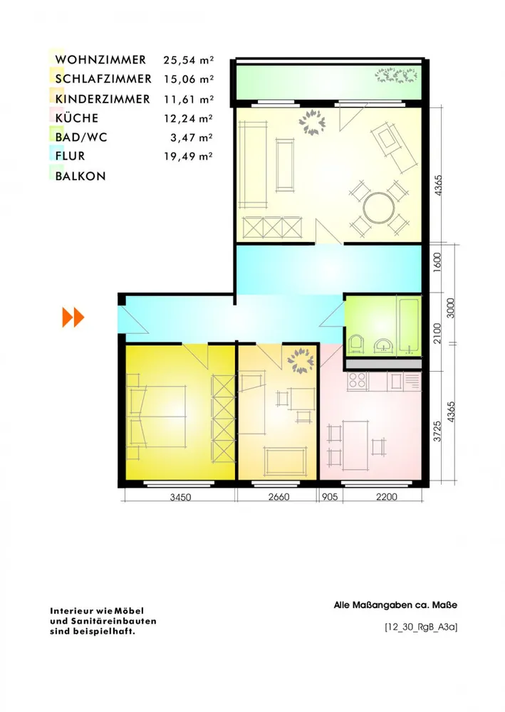 3 Zimmer Wohnung mit 91 m² in Leipzig – Bild 2