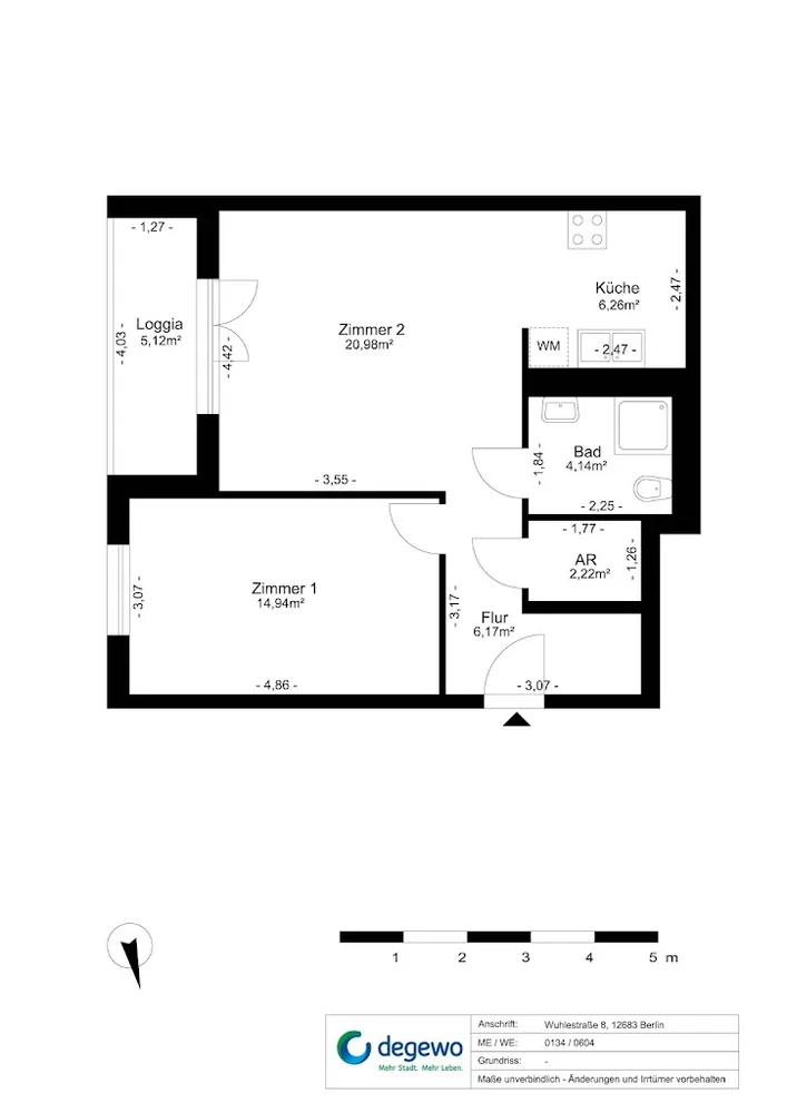 2 Zimmer Wohnung mit 57 m² in Berlin – Bild 4