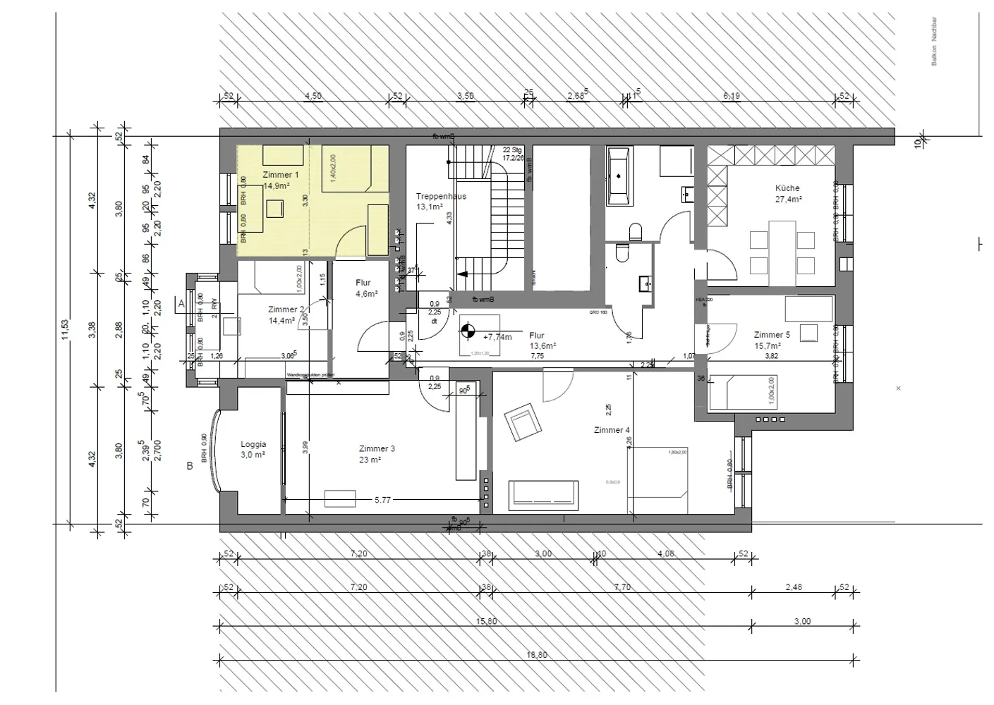 1 Zimmer Wohnung mit 25 m² in Düsseldorf – Bild 7