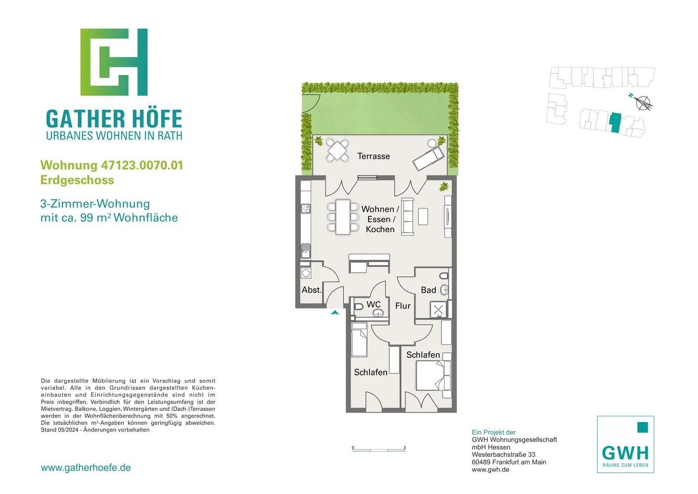 3 room apartment with 99 m² in Düsseldorf – Photo 6