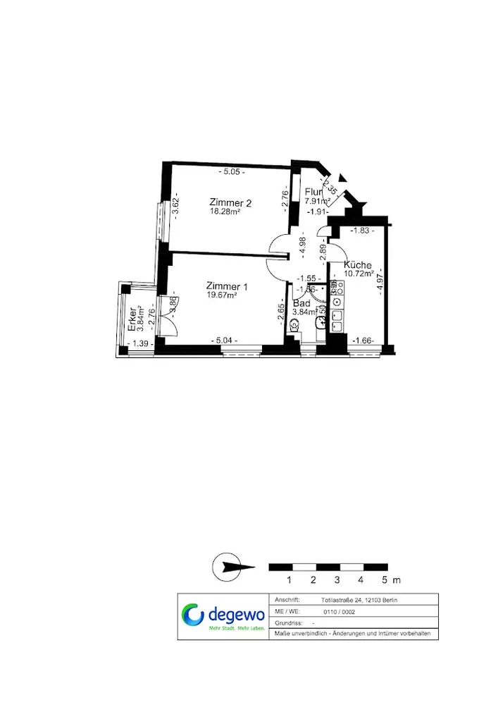 2 room apartment with 64 m² in Berlin – Photo 7