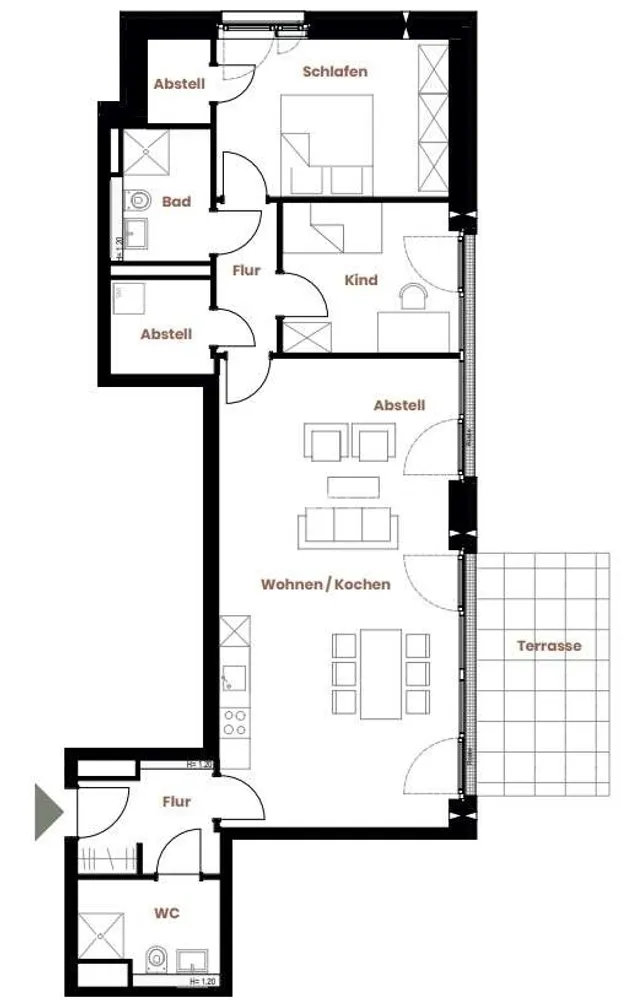 3 Zimmer Wohnung mit 102 m² in Bremen – Bild 9
