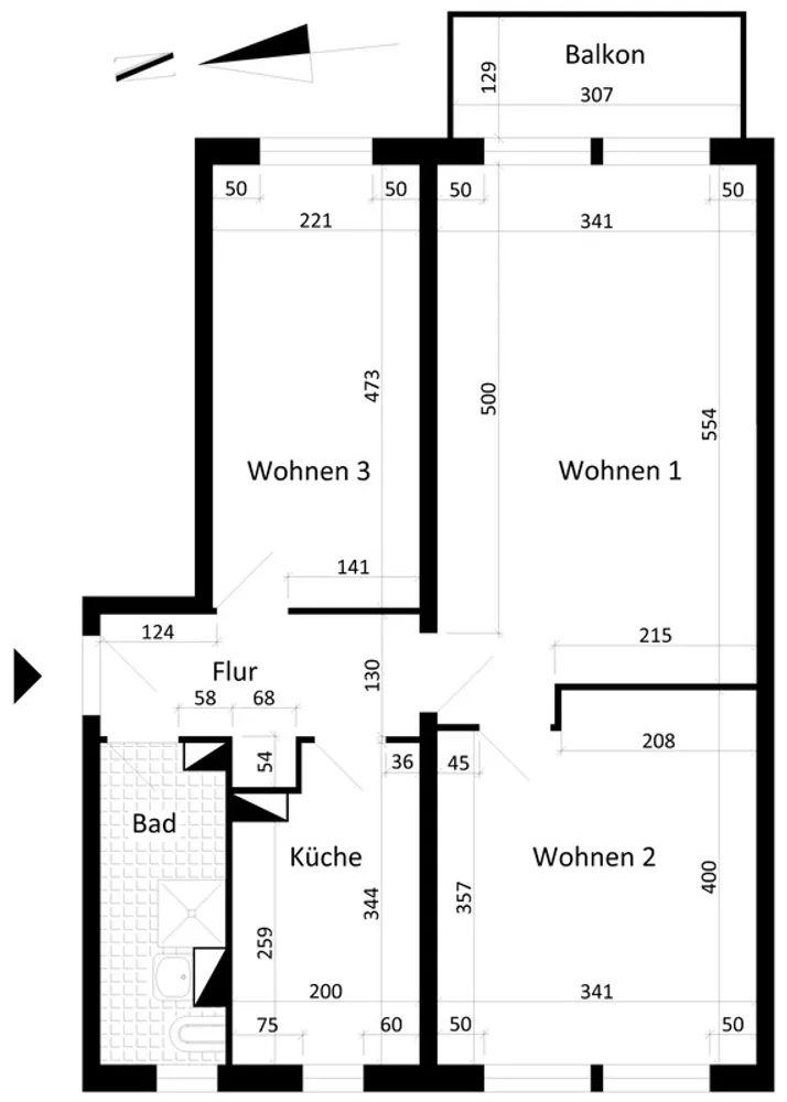 3 room apartment with 57 m² in Magdeburg – Photo 2