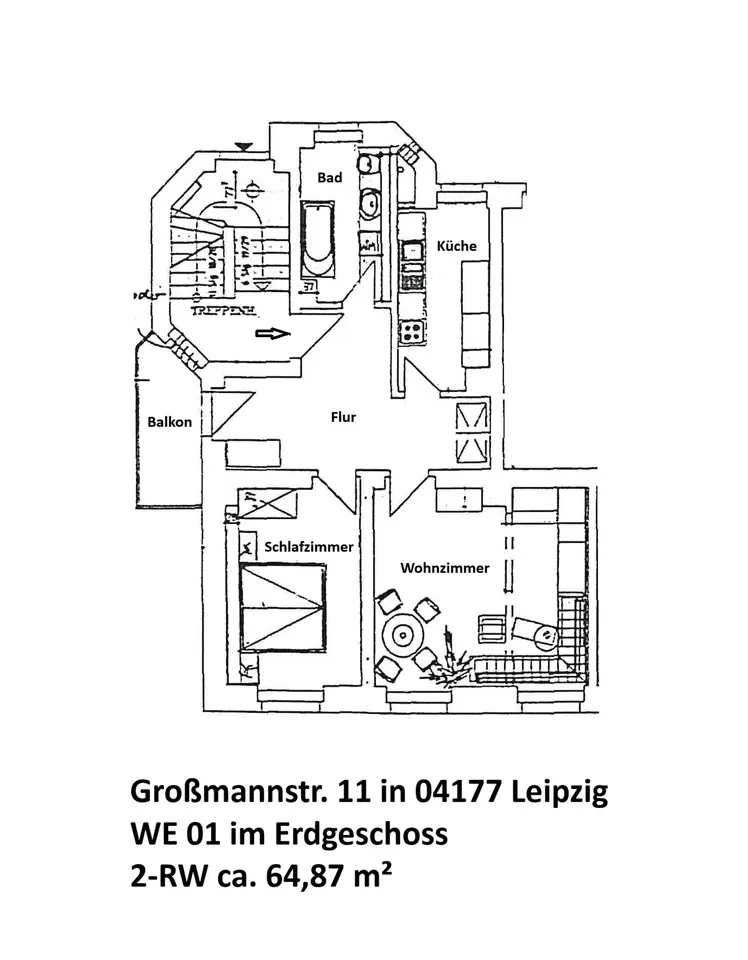 2 Zimmer Wohnung mit 65 m² in Leipzig – Bild 5
