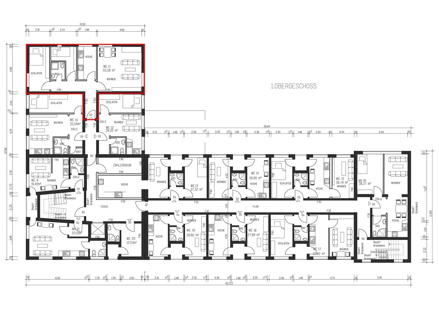 3 Zimmer Wohnung mit 55 m² in Dortmund – Bild 9