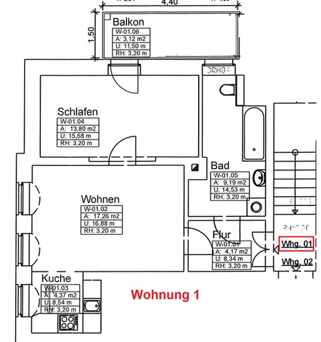 2 Zimmer Wohnung mit 52 m² in Dresden – Bild 2