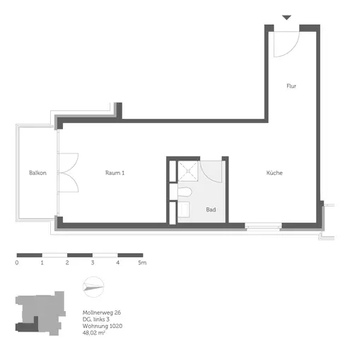 1 Zimmer Wohnung mit 48 m² in Berlin – Bild 7