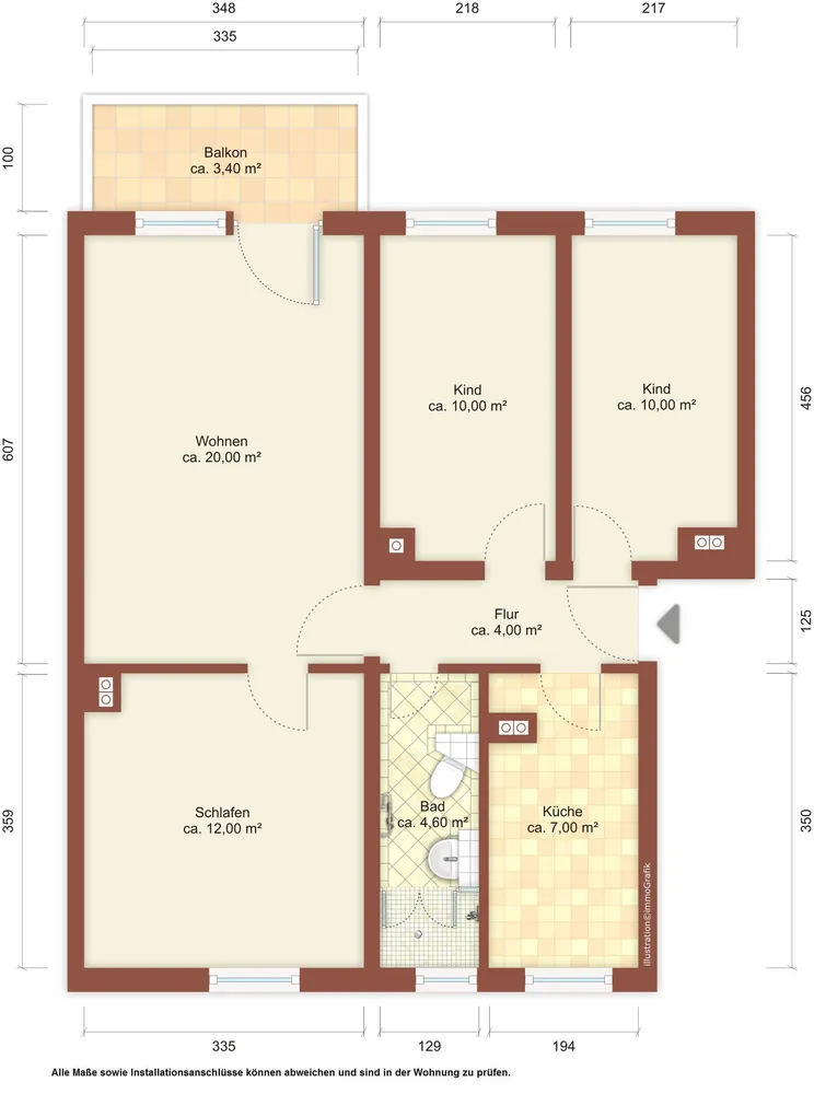 4 Zimmer Wohnung mit 69 m² in Löbau – Bild 6