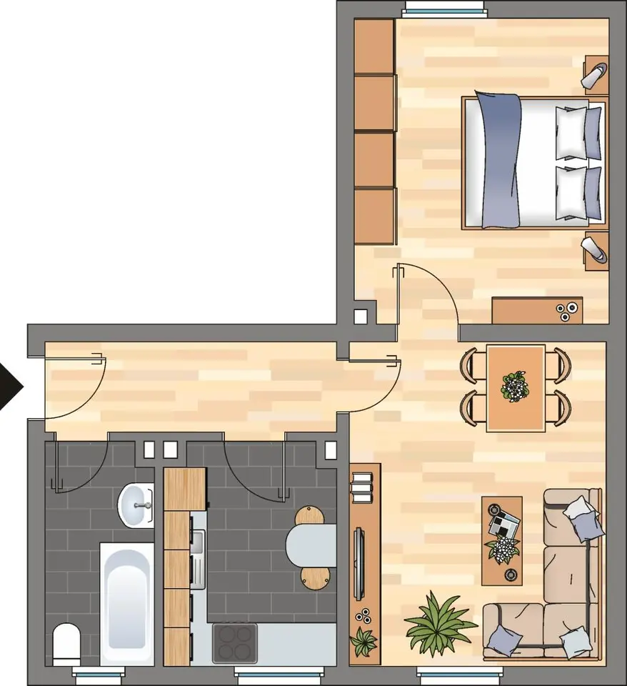 2 Zimmer Wohnung mit 45 m² in Herne – Bild 5