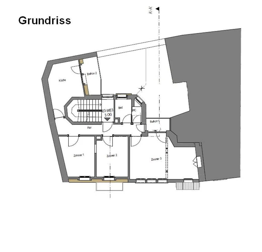 3 Zimmer Wohnung mit 76 m² in Heidelberg – Bild 2
