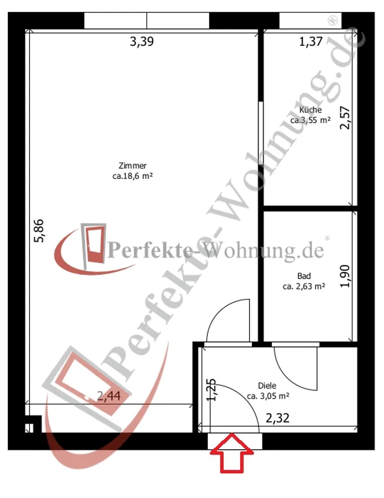 1 Zimmer Wohnung mit 28 m² in Hannover – Bild 6
