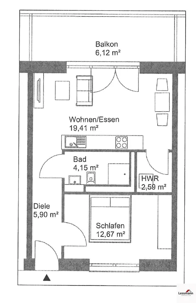 2 Zimmer Wohnung mit 51 m² in Bamberg – Bild 6