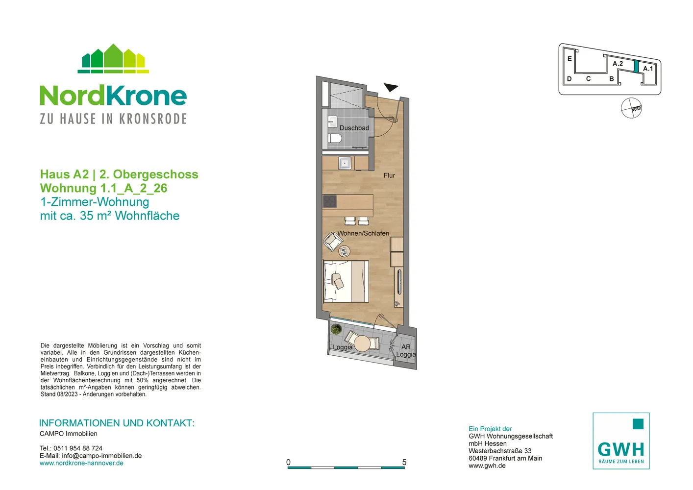 1 Zimmer Wohnung mit 35 m² in Hannover – Bild 10