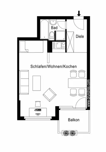 1 Zimmer Wohnung mit 42 m² in Bonn – Bild 6