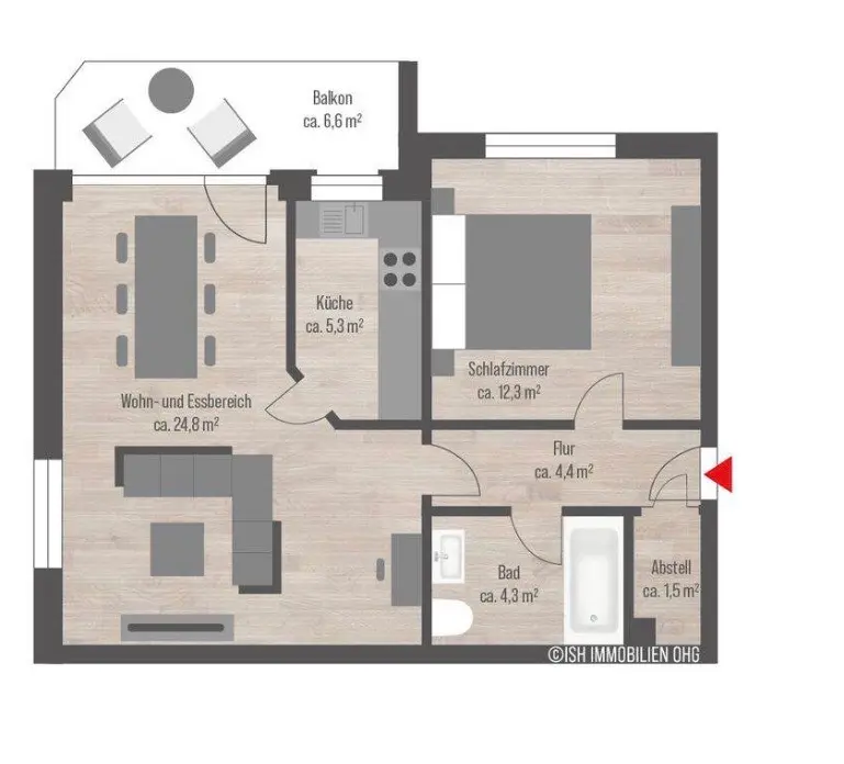 2 Zimmer Wohnung mit 56 m² in Buxtehude – Bild 7