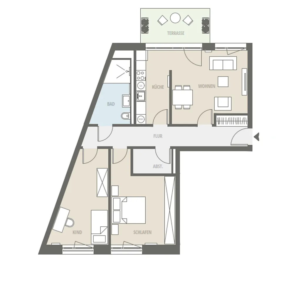 3 Zimmer Wohnung mit 88 m² in Hannover – Bild 9