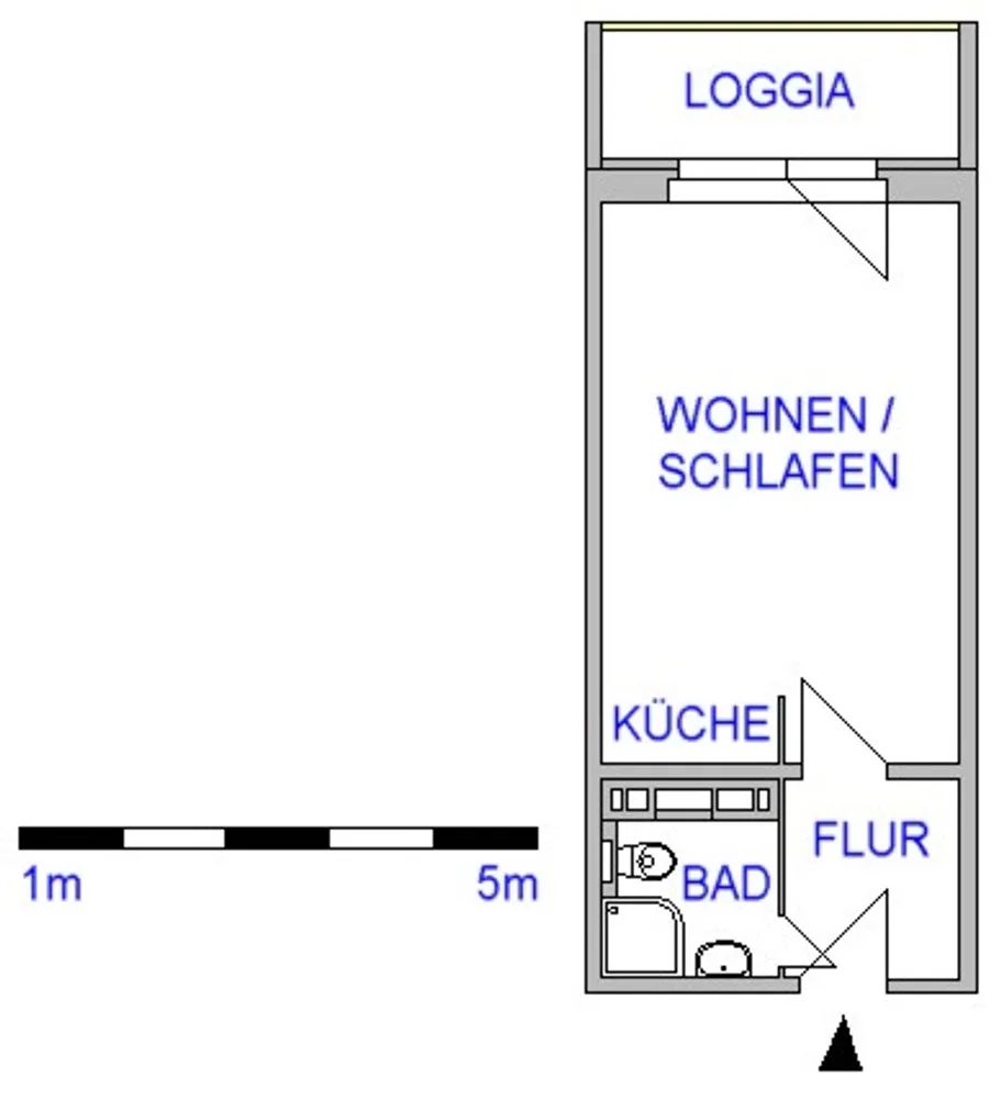 1 Zimmer Wohnung mit 27 m² in Chemnitz – Bild 2