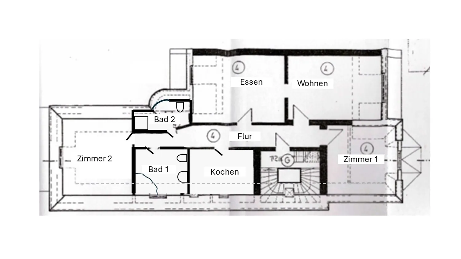 4 Zimmer Wohnung mit 123 m² in Bochum – Bild 2