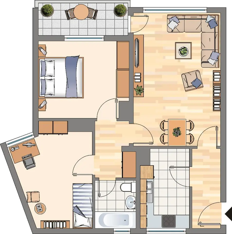 3 Zimmer Wohnung mit 70 m² in Dortmund – Bild 4