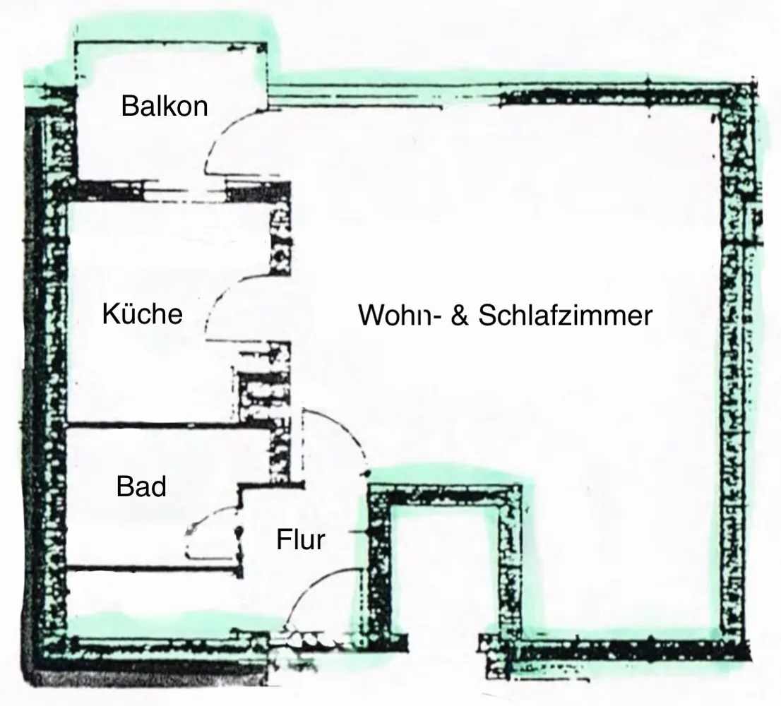 1 room apartment with 46 m² in Berlin – Photo 10