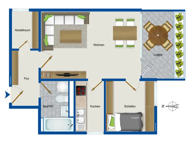 2 Zimmer Wohnung mit 48 m² in München – Bild 9