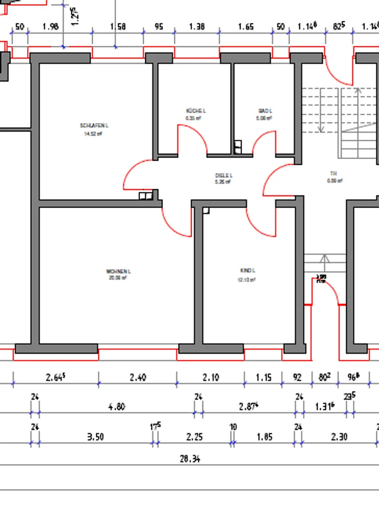 3 Zimmer Wohnung mit 52 m² in Essen – Bild 3
