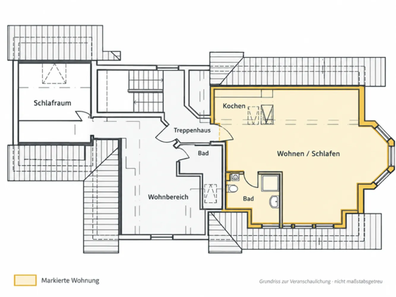 1 Zimmer Wohnung mit 55 m² in Goslar – Bild 6