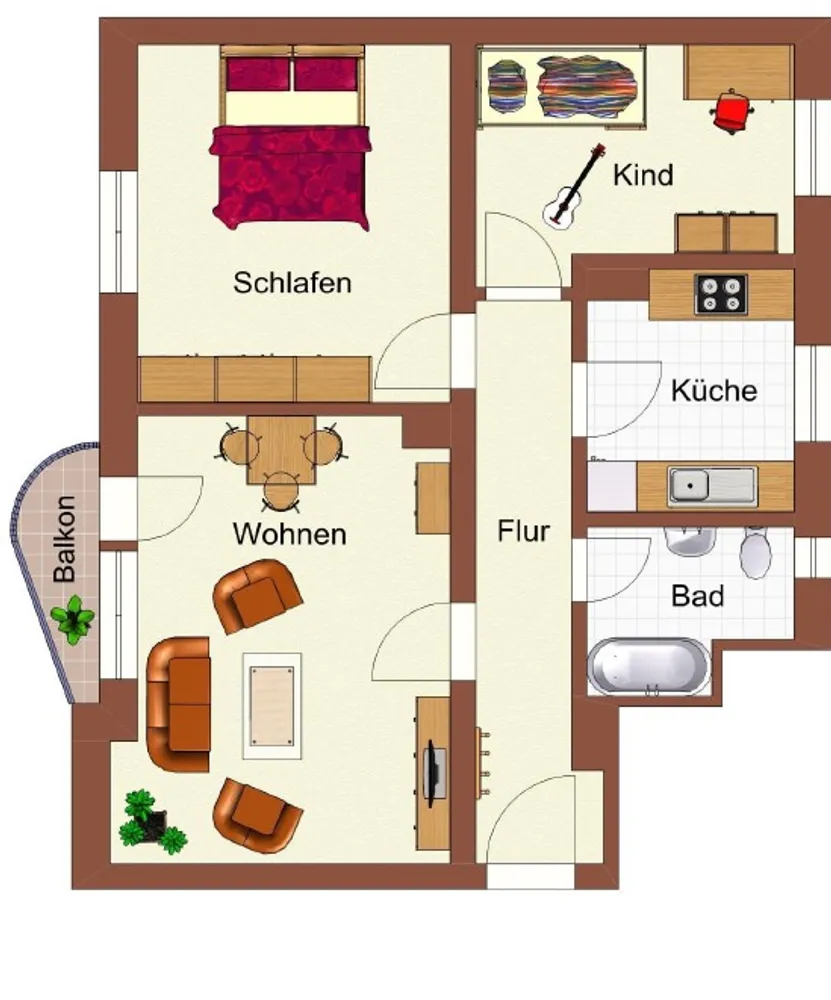 3 Zimmer Wohnung mit 54 m² in Hannover – Bild 10
