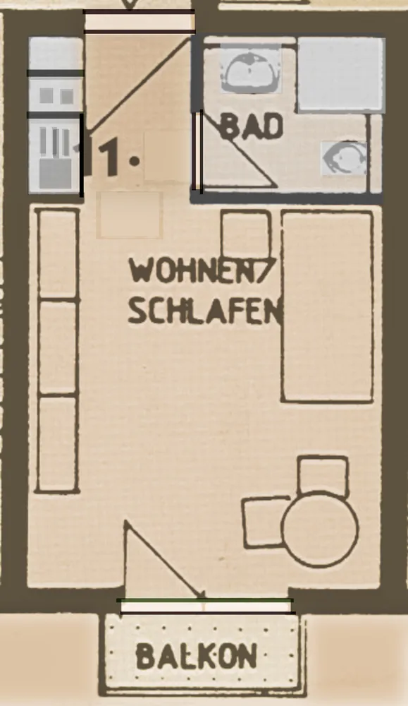 1 Zimmer Wohnung mit 18 m² in Chemnitz – Bild 8