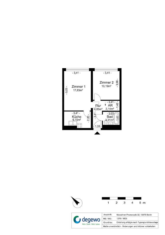 2 Zimmer Wohnung mit 47 m² in Berlin – Bild 8