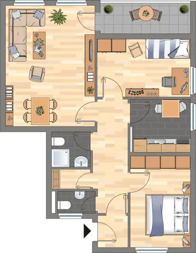 3 Zimmer Wohnung mit 71 m² in Bremen – Bild 2