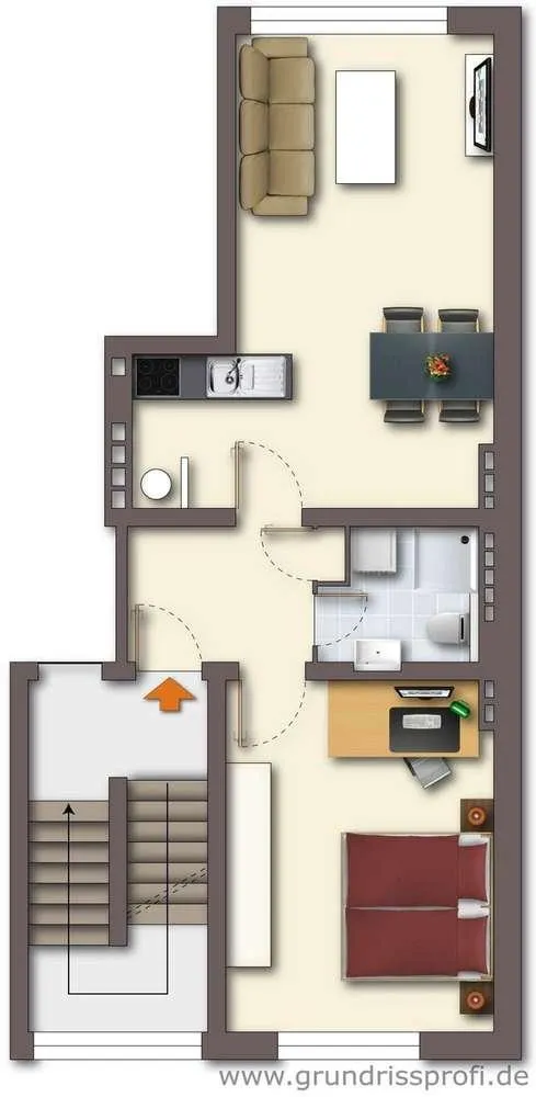 2 Zimmer Wohnung mit 55 m² in Düsseldorf – Bild 11