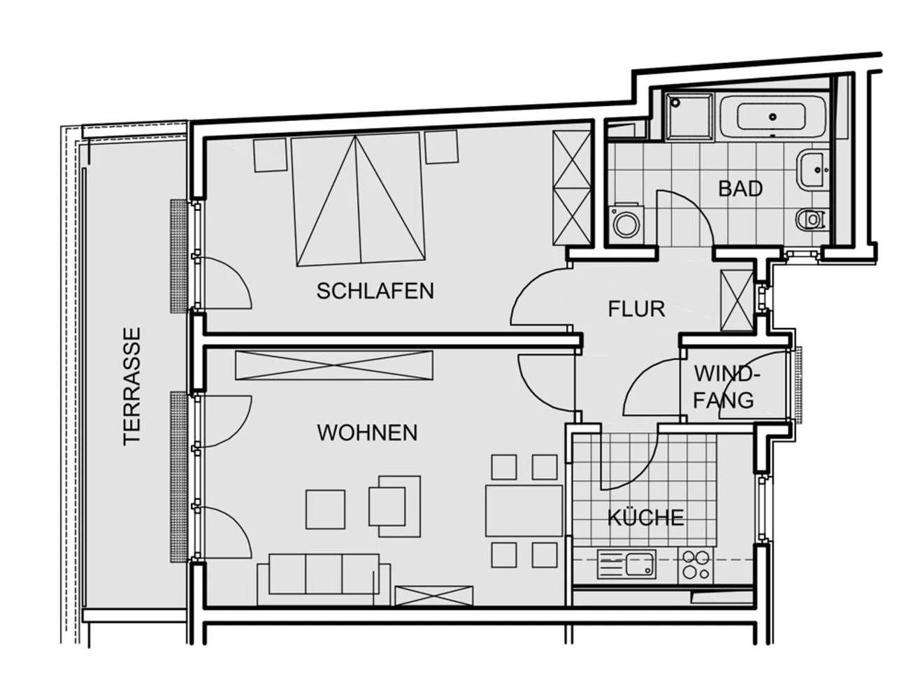 2 Zimmer Wohnung mit 70 m² in Leipzig – Bild 2