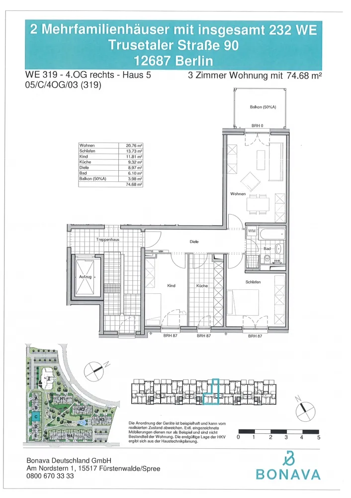 3 Zimmer Wohnung mit 75 m² in Berlin – Bild 10