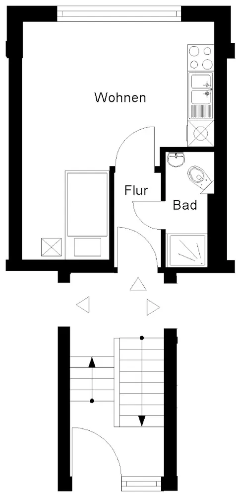 1 Zimmer Wohnung mit 23 m² in Neuwied – Bild 1