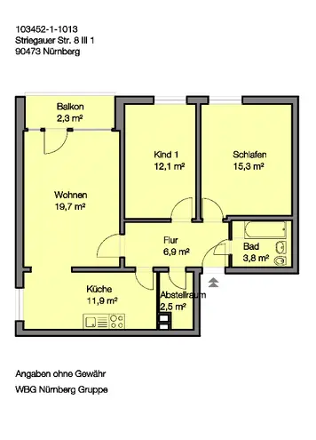 3 Zimmer Wohnung mit 75 m² in Nürnberg – Bild 10