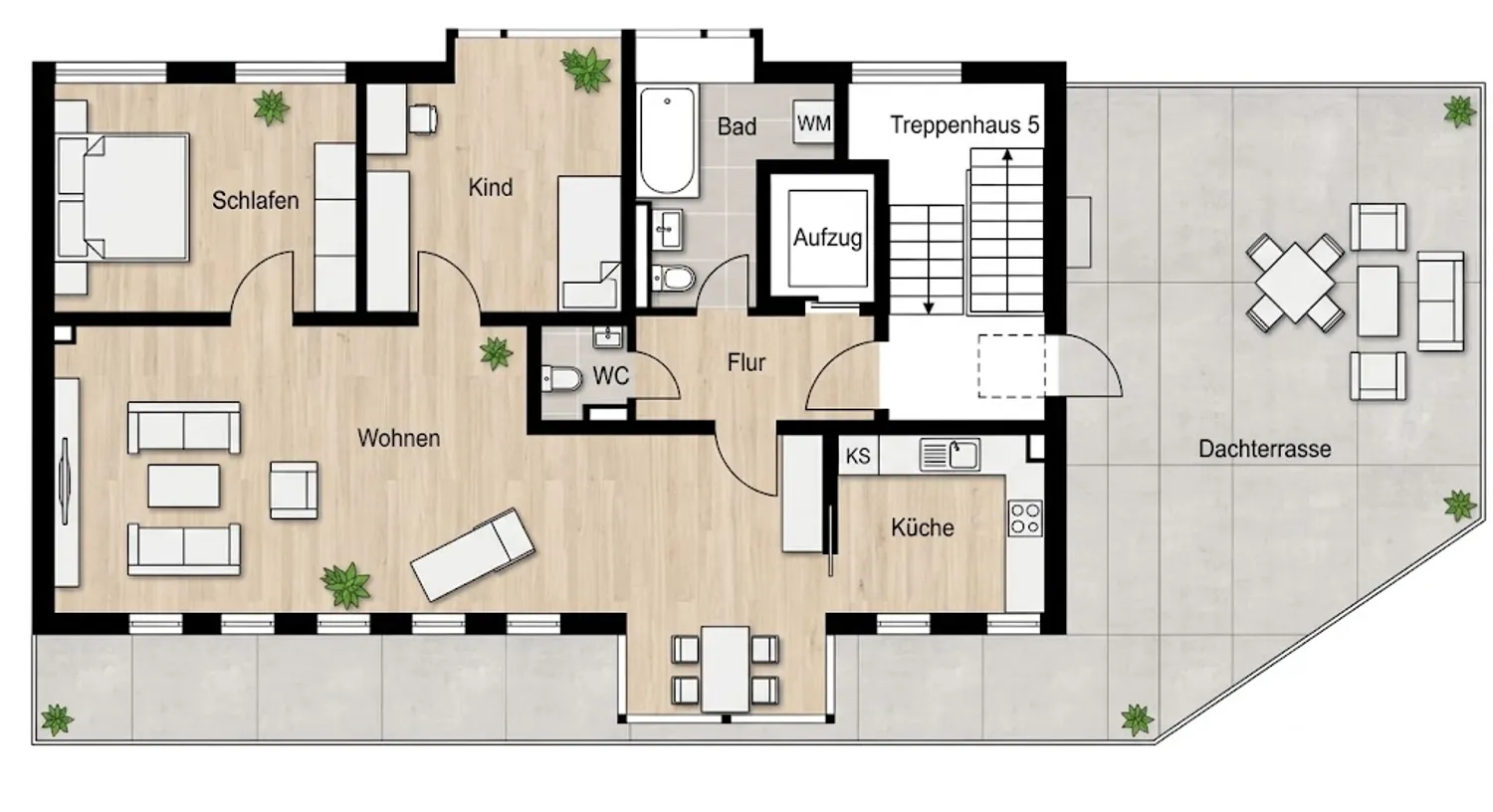 3 room apartment with 128 m² in Munich – Photo 2