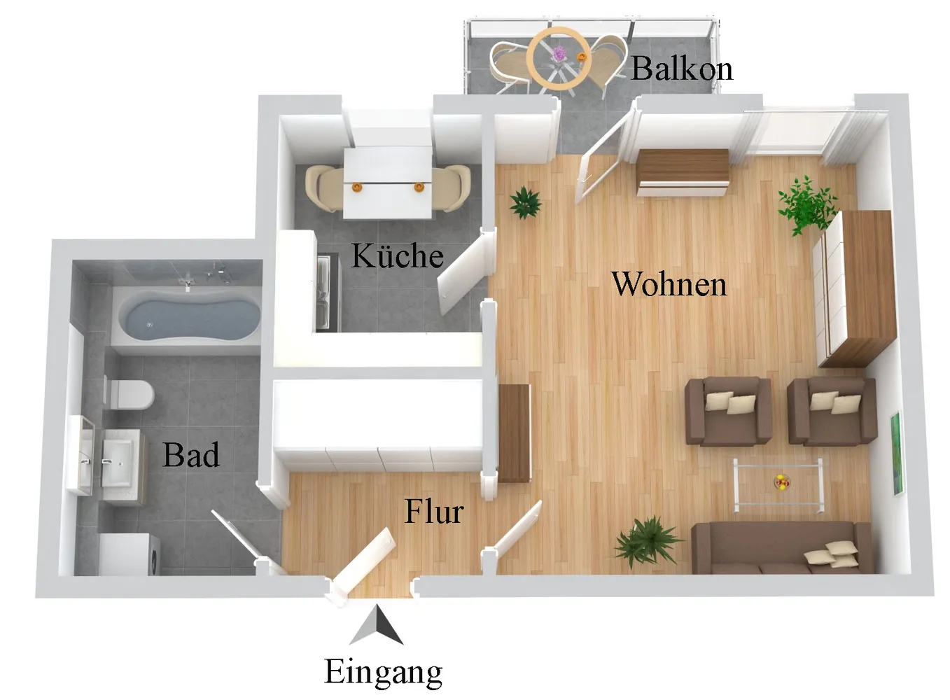 1 Zimmer Wohnung mit 46 m² in Dresden – Bild 2