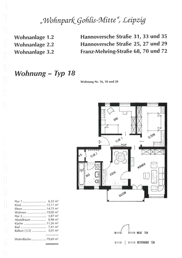 3 Zimmer Wohnung mit 80 m² in Leipzig – Bild 12