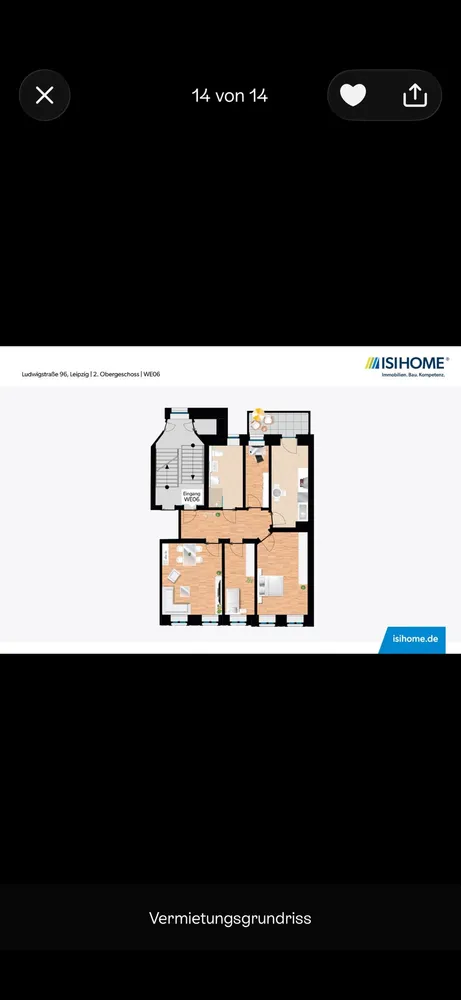 4 Zimmer Wohnung mit 83 m² in Leipzig – Bild 1
