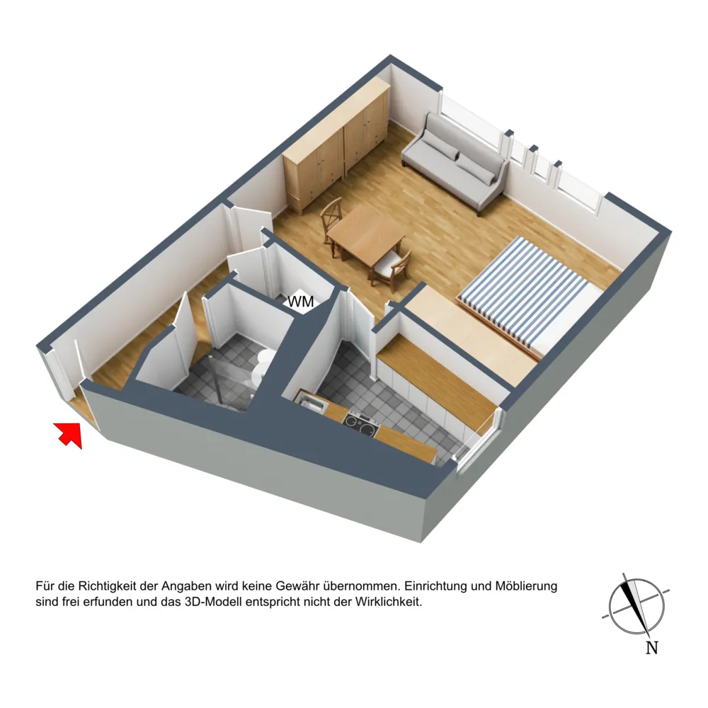 2 Zimmer Wohnung mit 38 m² in Stuttgart – Bild 4