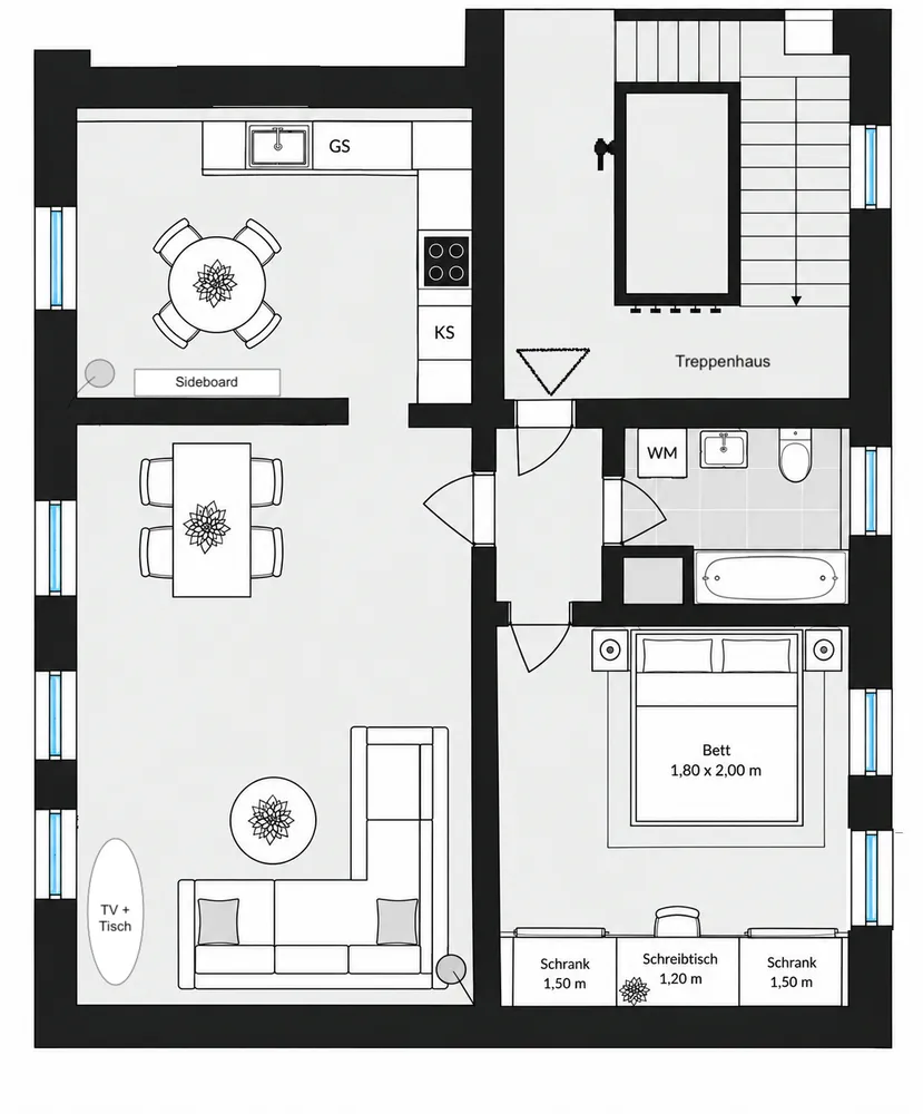 2 Zimmer Wohnung mit 86 m² in Berlin – Bild 8